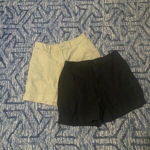 Women's Black and Green Shorts size small